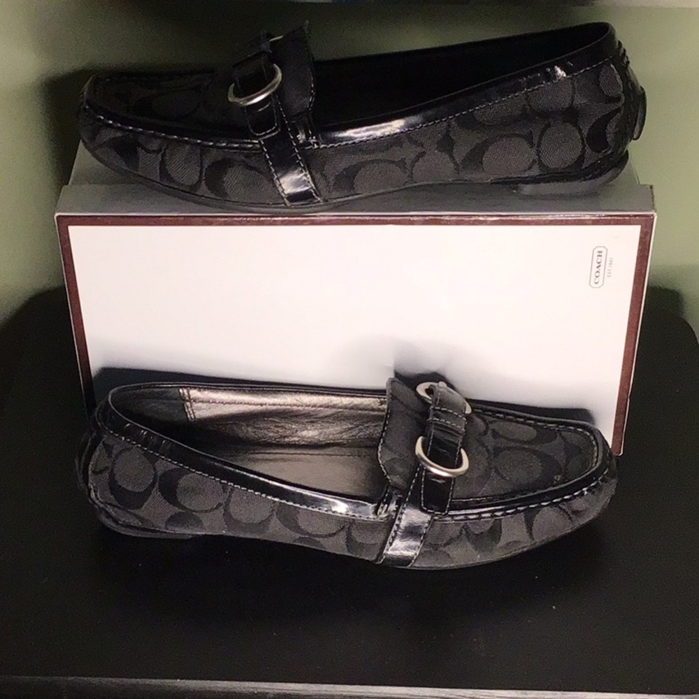 COACH signature print loafer